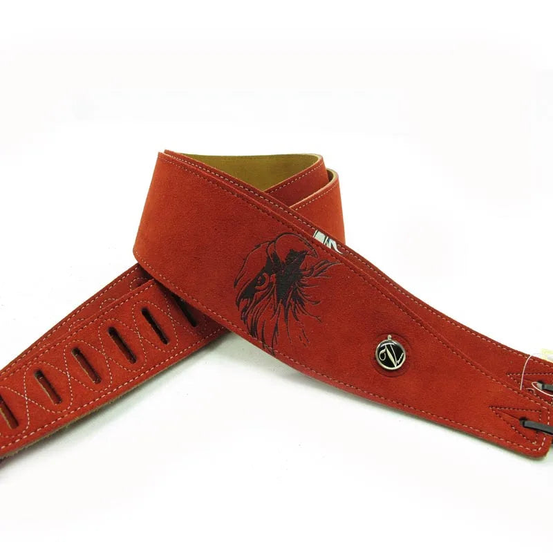 YUEKO Two Layer Leather Guitar Strap High Quality Strap for Acoustic Electric Bass Guitar Strap Guitar Accessories Guitar Part