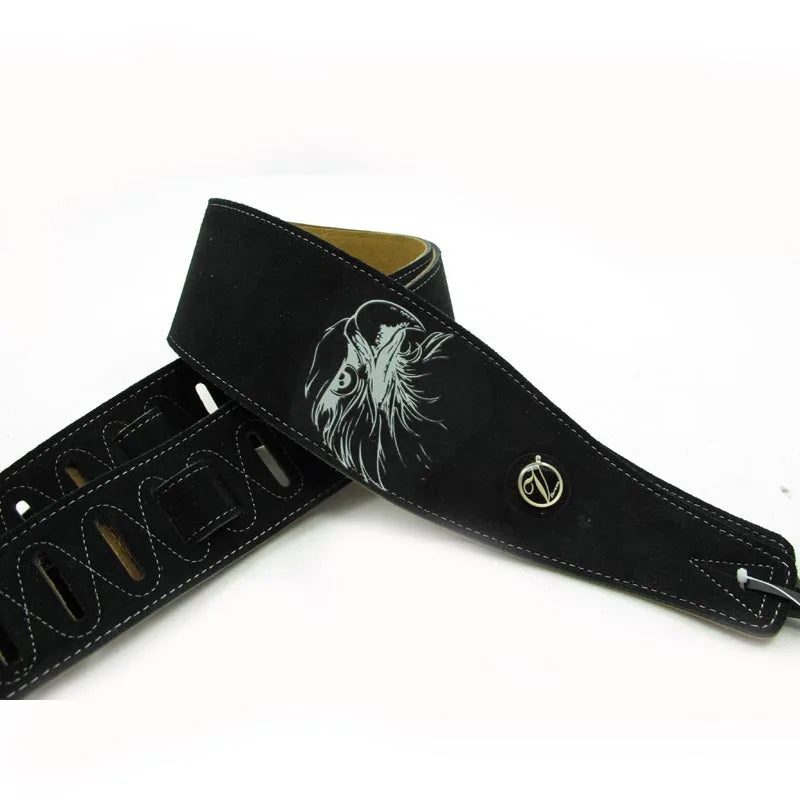 YUEKO Two Layer Leather Guitar Strap High Quality Strap for Acoustic Electric Bass Guitar Strap Guitar Accessories Guitar Part