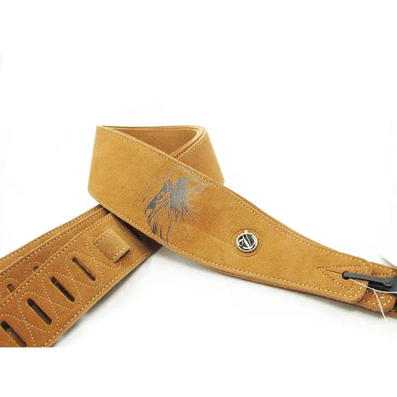 YUEKO Two Layer Leather Guitar Strap High Quality Strap for Acoustic Electric Bass Guitar Strap Guitar Accessories Guitar Part