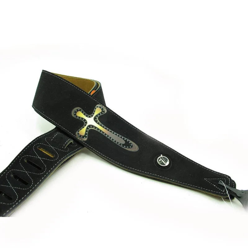 YUEKO Two Layer Leather Guitar Strap High Quality Strap for Acoustic Electric Bass Guitar Strap Guitar Accessories Guitar Part