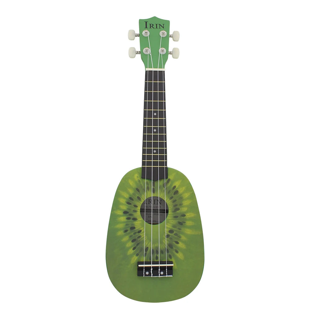IRIN 21 Inch Ukulele Hawaiian Guitar Soprano Beginner Ukulele 4 String Guitar Musical Gifts Instrument With Kazoo Strap Capo Bag