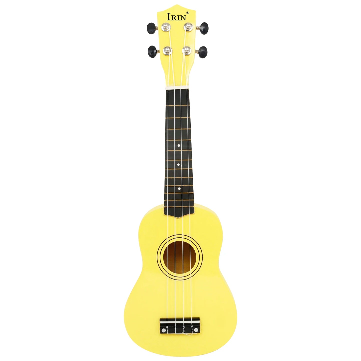IRIN 21 Inch Ukulele Hawaiian Guitar Soprano Beginner Ukulele 4 String Guitar Musical Gifts Instrument With Kazoo Strap Capo Bag