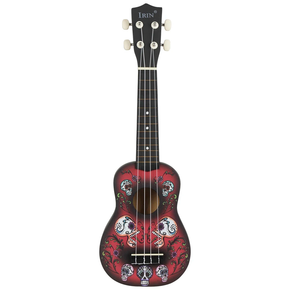 IRIN 21 Inch Ukulele Hawaiian Guitar Soprano Beginner Ukulele 4 String Guitar Musical Gifts Instrument With Kazoo Strap Capo Bag