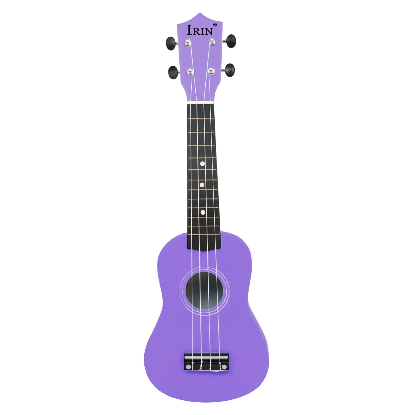 IRIN 21 Inch Ukulele Hawaiian Guitar Soprano Beginner Ukulele 4 String Guitar Musical Gifts Instrument With Kazoo Strap Capo Bag