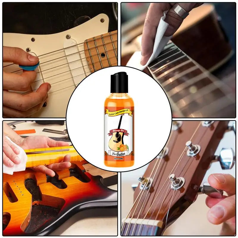 Guitar Fretboard Care Oil – Natural Wood Conditioner & Cleaning Kit with Polishing Cloth